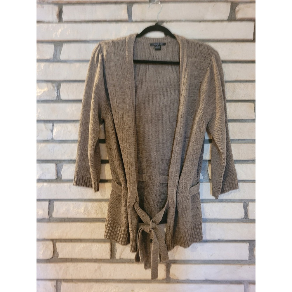 "August Silk" (brand name) PRODUCT IS NOT SILK!!! Cardigan size XL. Open-front.